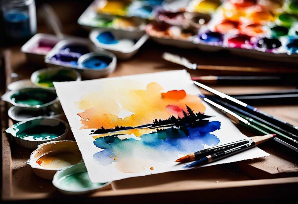 vignette aquarelle